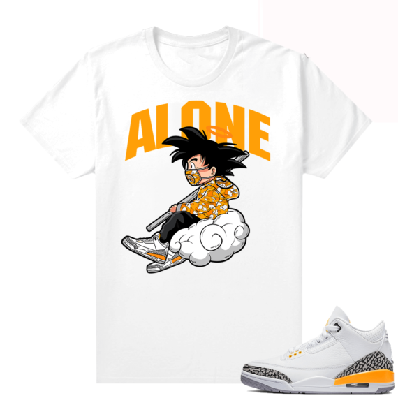 Laser Orange 3s matching sneaker tees - White - Alone