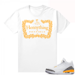  Laser Orange 3s - White - Hennything