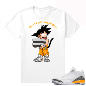  Jordan 3 Laser Orange tees - White - Just A Kid