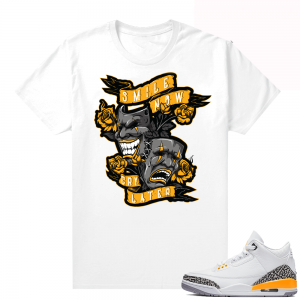 Air Jordan 3 sneaker tees Laser Orange - White - Laugh Now Cry Later