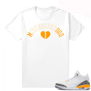 Sneaker shirts Laser Orange 3s - White - Misunderstood