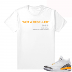 Sneaker tees Laser Orange 3s - White - Not A Reseller