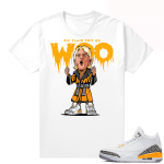 T shirt to match Laser Orange 3s - White - Ric Flair Drip