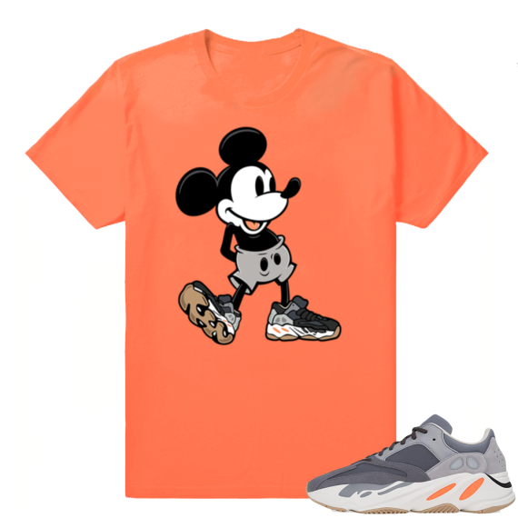 Magnet Yeezy 700 | Sneakerhead Mickey | Bright Orange Shirt