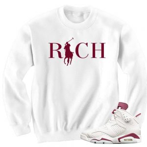 Maroon 6s match 'Country Club Rich' Crewneck|White Crewneck