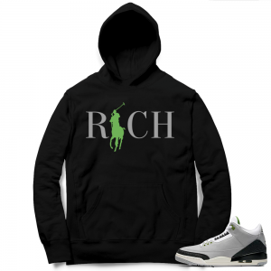 Match Chlorophyll 3s | Country Club Rich | Black Hoodie