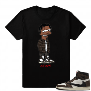 Travis Scott 1s | La Flame | Black Shirt