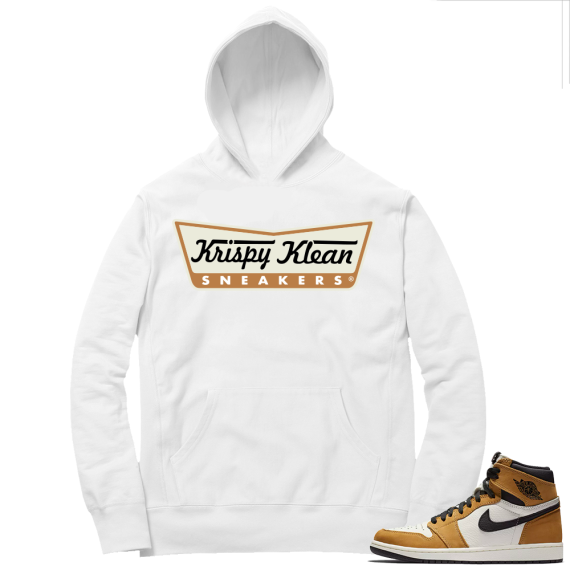 Match Rookie of the Year 1s Hoodie | Krispy Klean Sneakers | White Hoodie