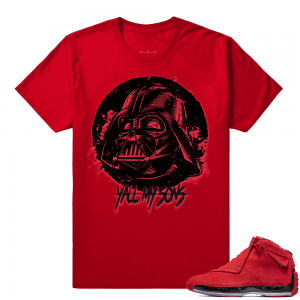 Match Toro 18s Sneaker T shirts Jordan Retros  Vader Yall My Sons  Red T shirt