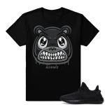 Yeezy Boost 350 V2 Black | Angry Bear Drip | Black Shirt