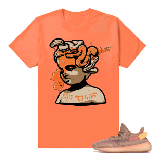 Yeezy 350 Clay | Drip Too Hard | Hyper Orange Shirt