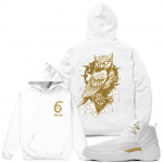 Match OVO 12 Jordan Retro | Views | White Hoodie