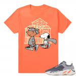 Magnet Yeezy 700 | Snoopy Trap House | Bright Orange Shirt