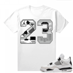 Military Black 4s - Tees White 23