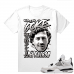 Military Black 4s - Tees White King of Coke