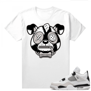 Military Black 4s - Tees White Misunderstood Puppy