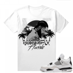 Military Black 4s - Tees White Nipsey