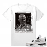 Military Black 4s - Tees White The Goat