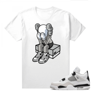 Military Black 4s - Tees White Toy x AJ4