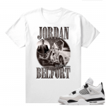 Military Black 4s - Tees White Wolf of Wallstreet