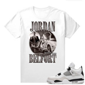 Military Black 4s - Tees White Wolf of Wallstreet