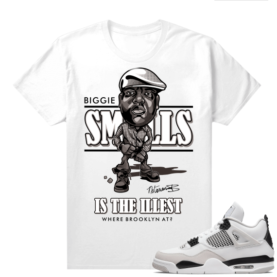 Military Black 4s - Tees White illest