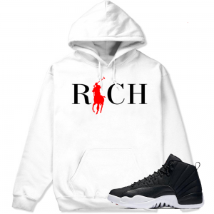 Match Neoprene 12s Jordan Retro | Country Club Rich | White Hoodie