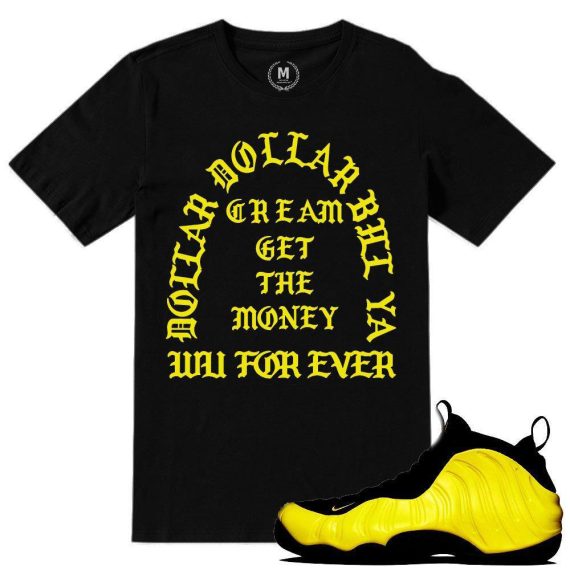 Wutang Foamposite shirts to match 'Wu Forever' sneaker tees shirt Black