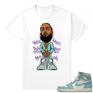 Turbo Green 1s | Nipsey Hussle | White Shirt