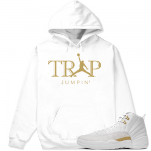 Match OVO 12 Jordan Retro | Trap Jumpin | White Hoodie