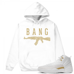 Match OVO 12 Jordan Retro | AK Roses | White Hoodie