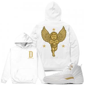 Match OVO 12 Jordan Retro | Dxpe Gods Praying Angel | White Hoodie