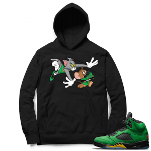 Oregon 5s sneaker Hoodie - Black - Finesse