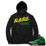 Oregon 5s sneaker Hoodie - Black - Rare Pair