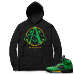 Oregon 5s sneaker Hoodie - Black - Sick Jays