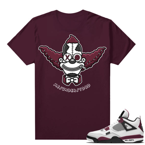 PSG 4s -  Tees - Misunderstood x Clown - Maroon