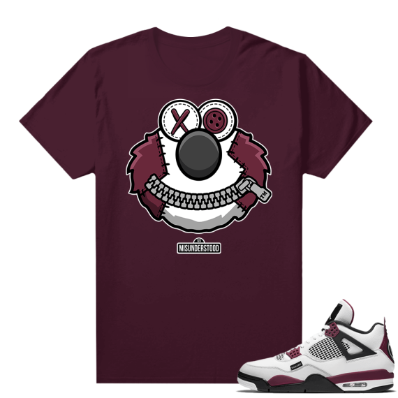 PSG 4s -  Tees - Misunderstood x Elmo - Maroon