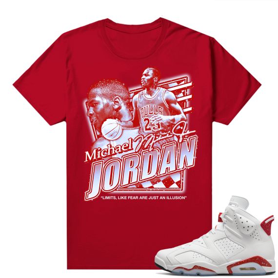 Red Oreo 6s Shirts - Red MJ Illusions