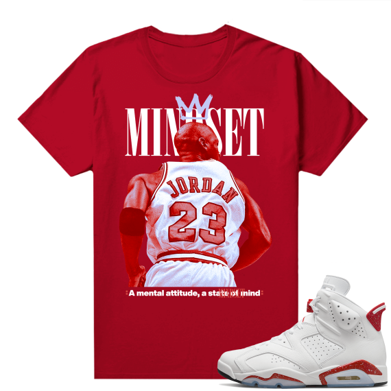 Red Oreo 6s Shirts - Red Mindset MJ