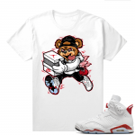 Red Oreo 6s Shirts - White Bear Sneaker Heist