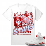 Red Oreo 6s Shirts - White Biggie Smalls