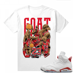 Red Oreo 6s Shirts - White Goat