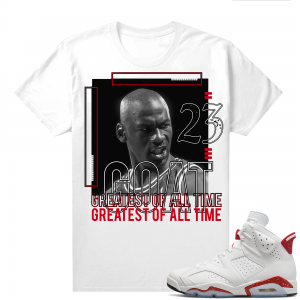 Red Oreo 6s Shirts - White Goat 23