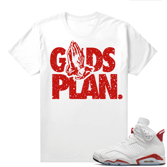 Red Oreo 6s Shirts - White Gods Plan