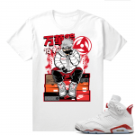 Red Oreo 6s Shirts - White Kakashi Hype