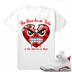 Red Oreo 6s Shirts - White Love So Fake