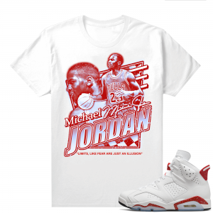 Red Oreo 6s Shirts - White MJ Illusions