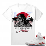 Red Oreo 6s Shirts - White Pac Paradise