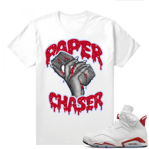 Red Oreo 6s Shirts - White Paper Chaser