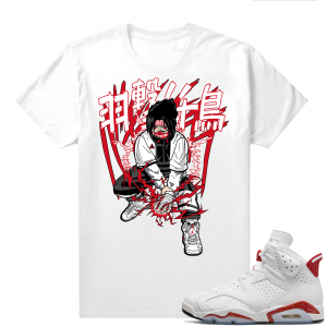 Red Oreo 6s Shirts - White Sasuke Hype